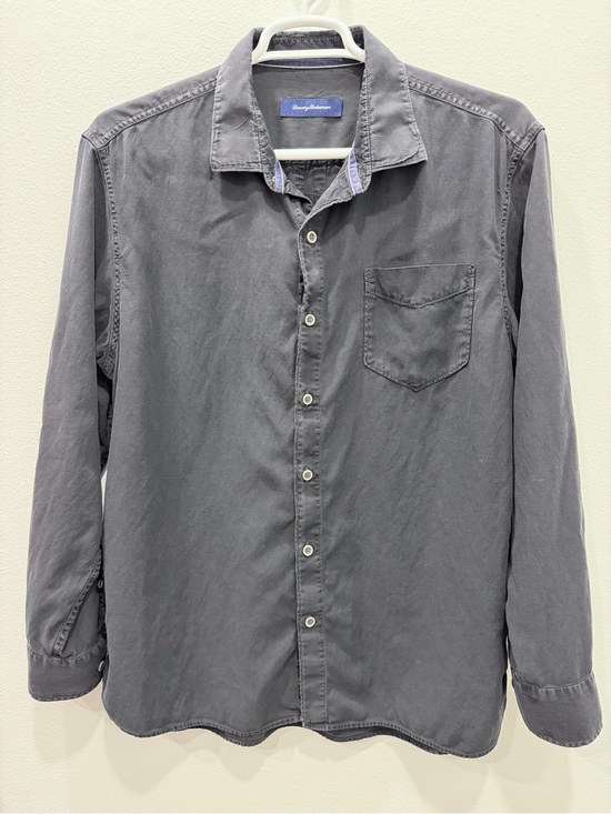 Tommy Bahama Other - Tommy Bahama Men’s Button-Down Shirt | Size XL | Charcoal Gray I Cotton Tencel